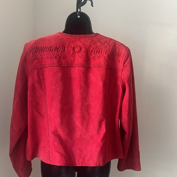 Chico’s Suede Open Front Jacket.Pro - Picture 3 of 7